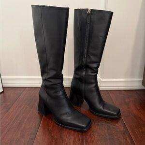 Feners “Le Midnight” Knee-High Boot in Black